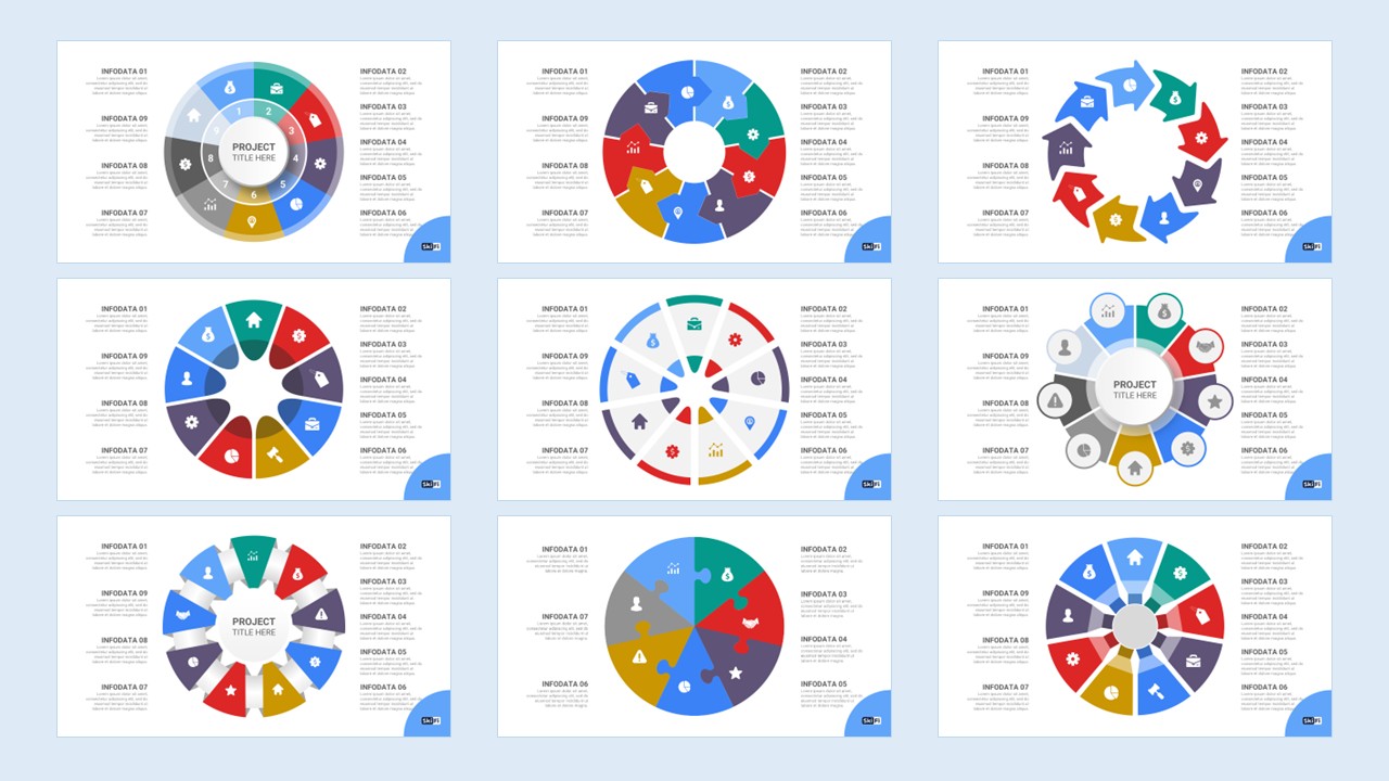 9 Step Infographic Template
